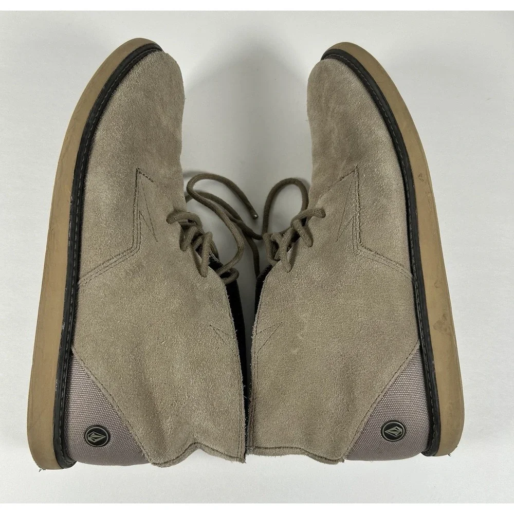 Volcom Suede Chukka Ankle Boots Shoes Mens Size 9 Brown